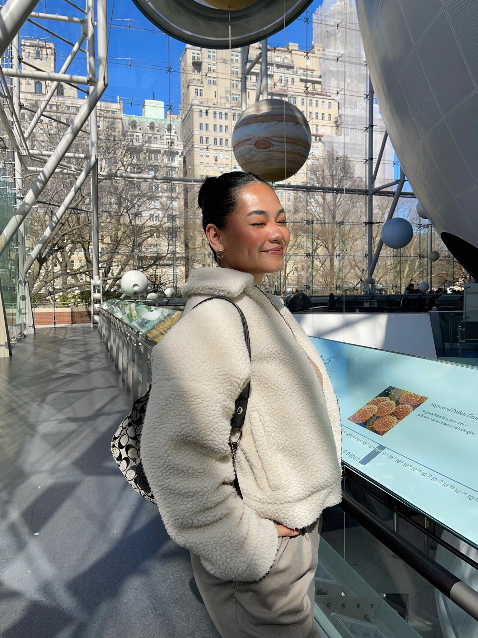 Faux teddy white zip up jacket + coach handbag for spring 🌸 very cozy and i love the neutral colors. I included similar items that might interest you 🫶🏼

#LTKSeasonal #LTKFind #LTKGiftGuide