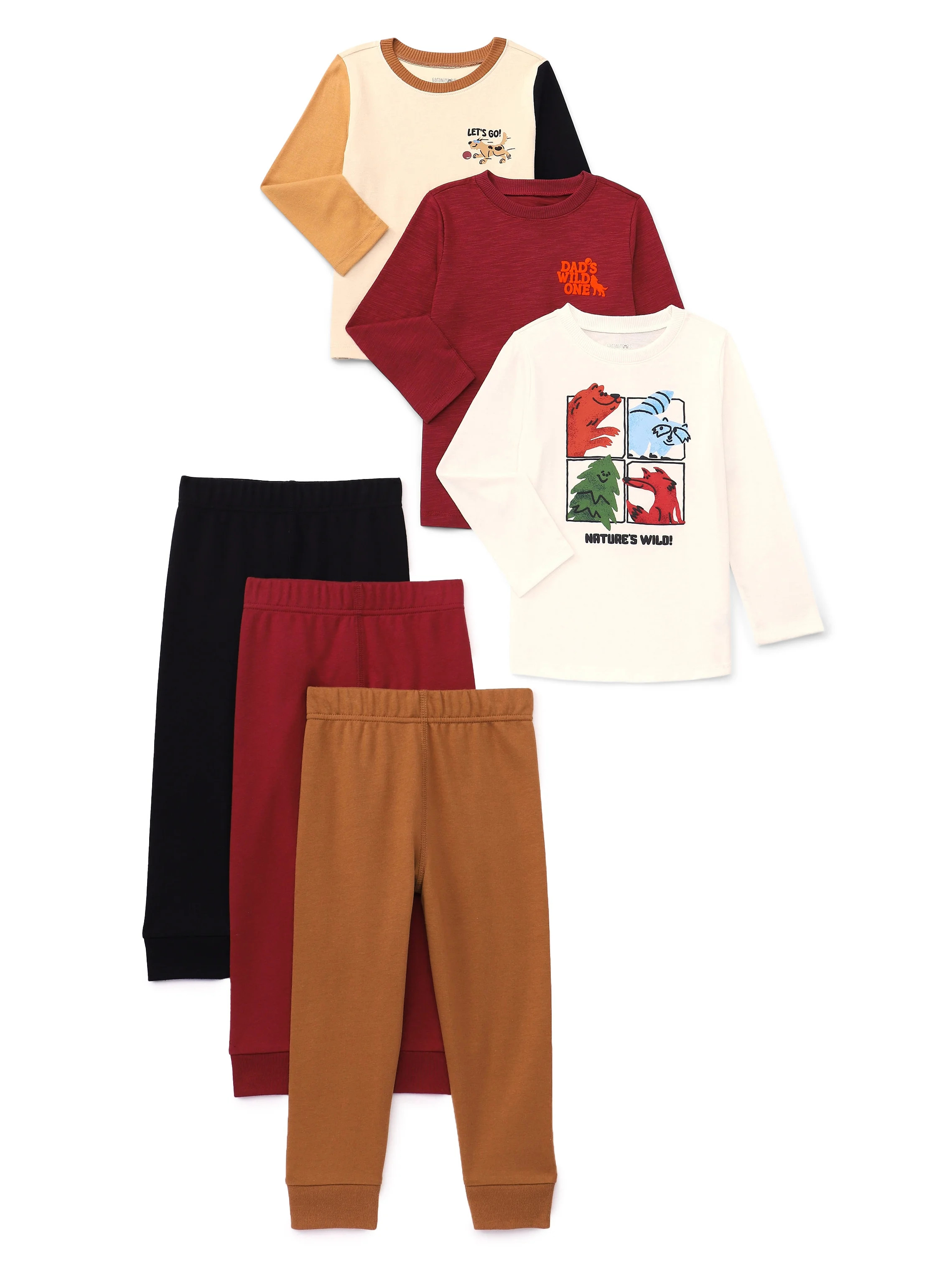 Garanimals Conjuntos para Niños Pequeños Que Combinan y Combinan, Paquete para Niños de 6 Piez... | Walmart (US)