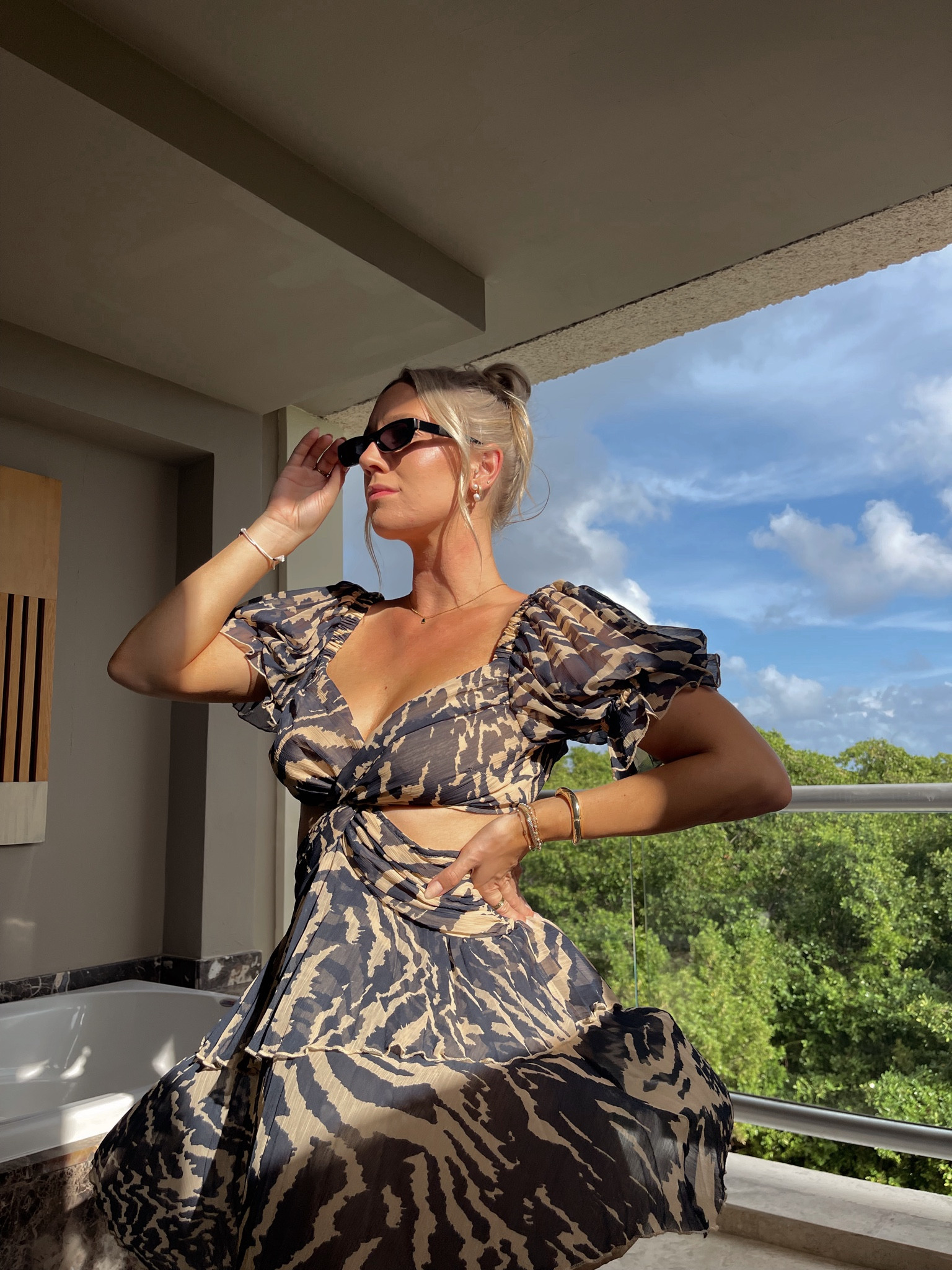 Vacation outfit for Mexico or somewhere tropical #vacationoutfit #ootd #resortwear#asosdress #flowyvacationdress #sojos #amazonsunglasses #sojosvision

#LTKFindsUnder50 #LTKTravel