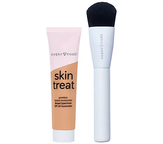 tarte Sugar Rush Skin Treat Poreless Tinted Moisturizer SPF 20 w/ Brush - QVC.com | QVC