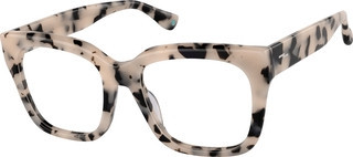Zenni Women's Square Glasses Ivory Tortoiseshell Plastic Full Rim Frame | Zenni Optical (US & CA)