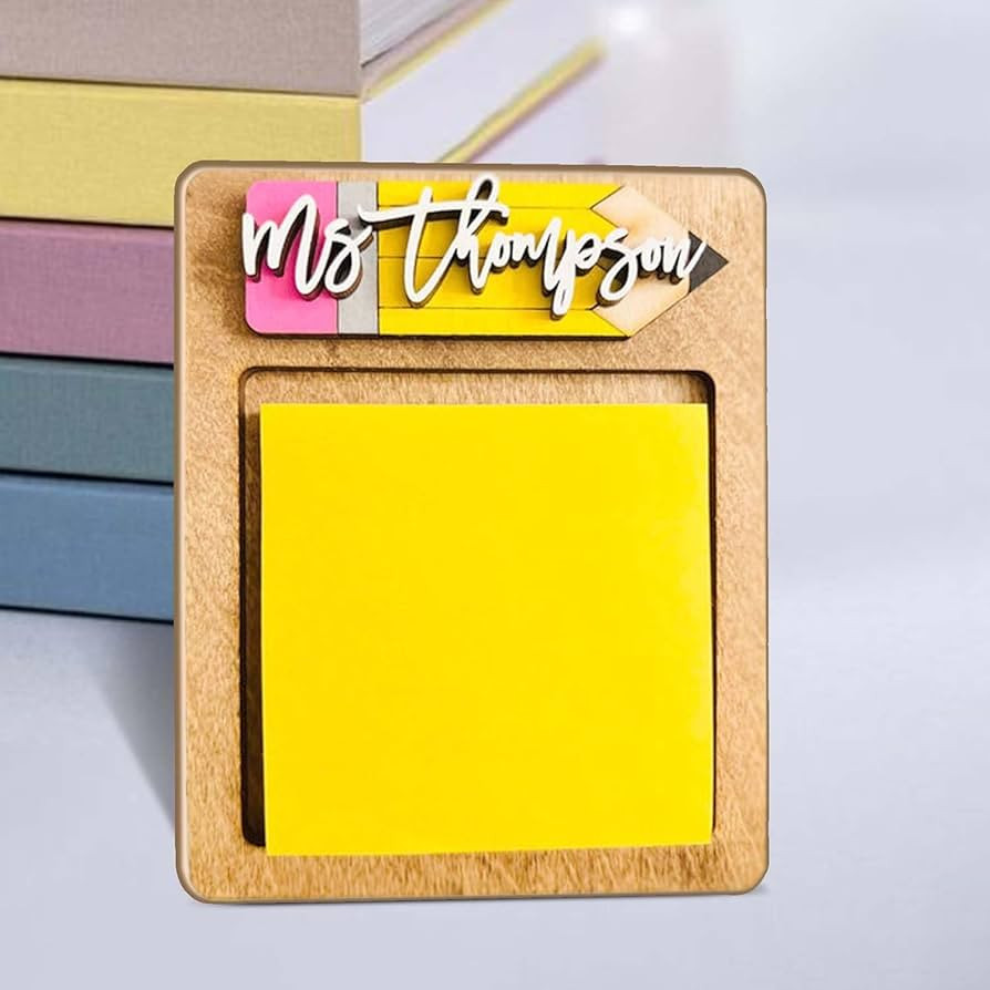 Personalized Teacher Sticky Note Holder, Personalized Teacher Appreciation Gifts, Teacher Gifts, ... | Amazon (US)