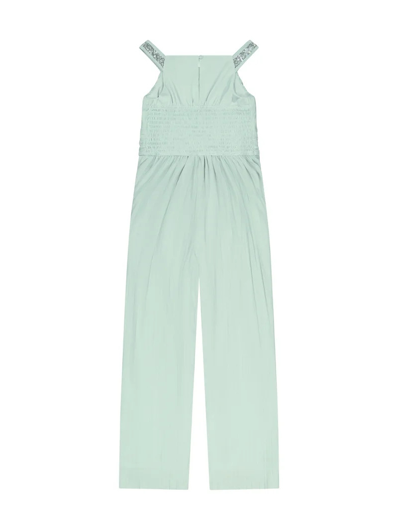 Kensie Girl Pleated Mesh Jumpsuit, Sizes 4-16 | Walmart (US)