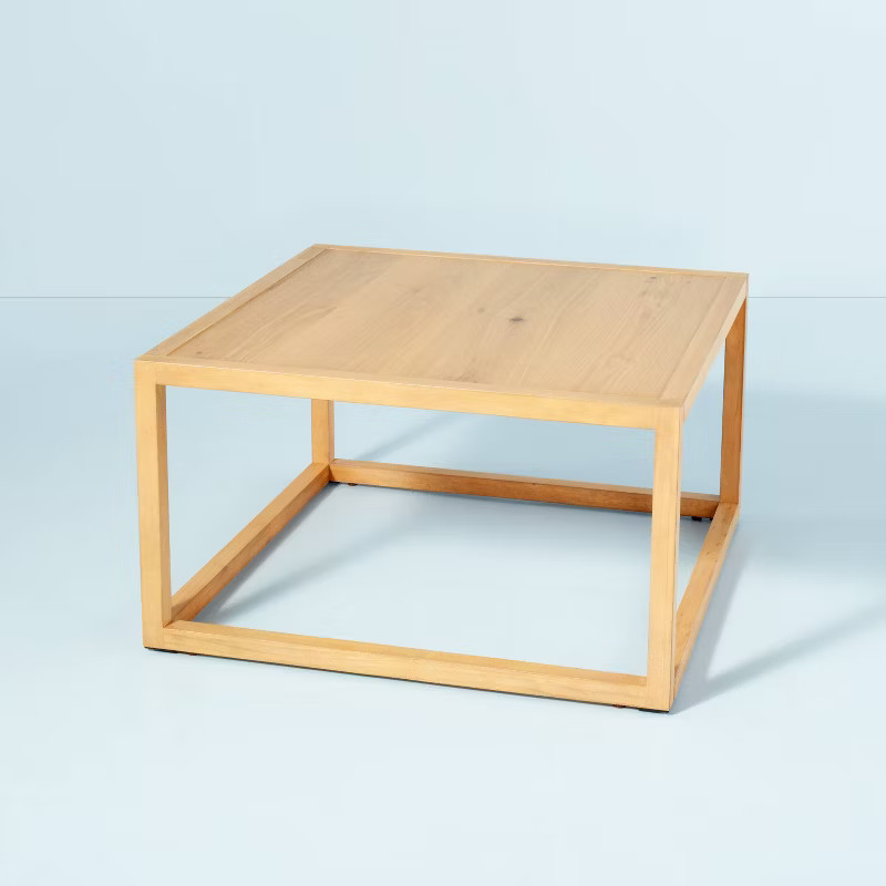 Wood Frame Square Coffee Table - Natural - Hearth & Hand™ with Magnolia | Target