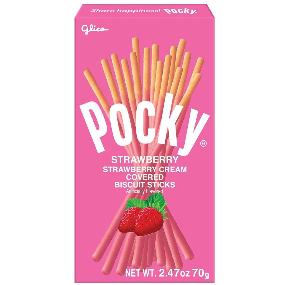 Glico Pocky Strawberry Cream Covered Biscuit Sticks | Target