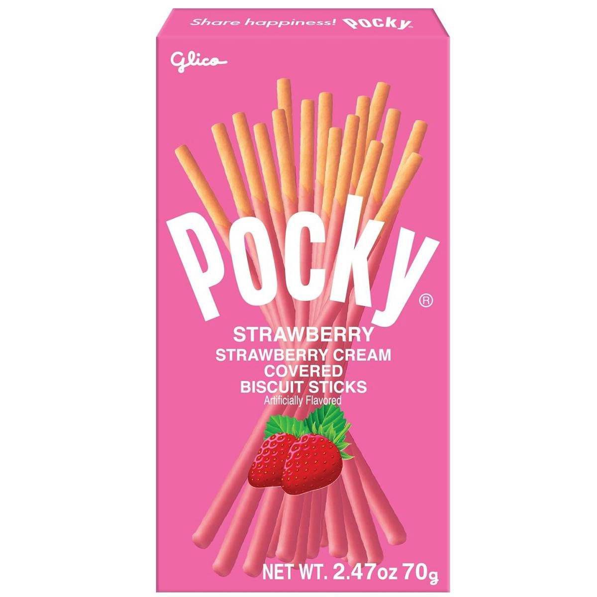 Glico Pocky Strawberry Cream Covered Biscuit Sticks | Target