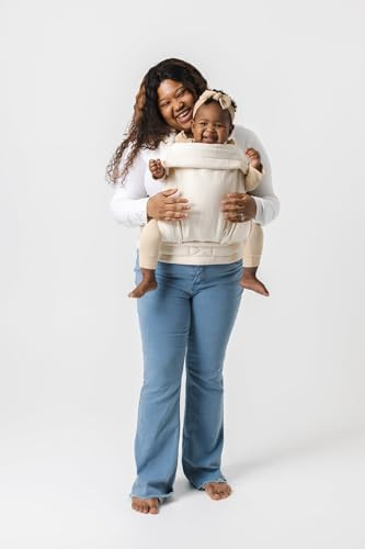 Mabē Monarch Ergonomic Baby Carrier – Premium Cotton Soft Structured Newborn to Toddler Carrier with Hip-Healthy Design, 3 Carry Positions (7-35lbs), Lightweight & Breathable, (Ivory) | Amazon (US)