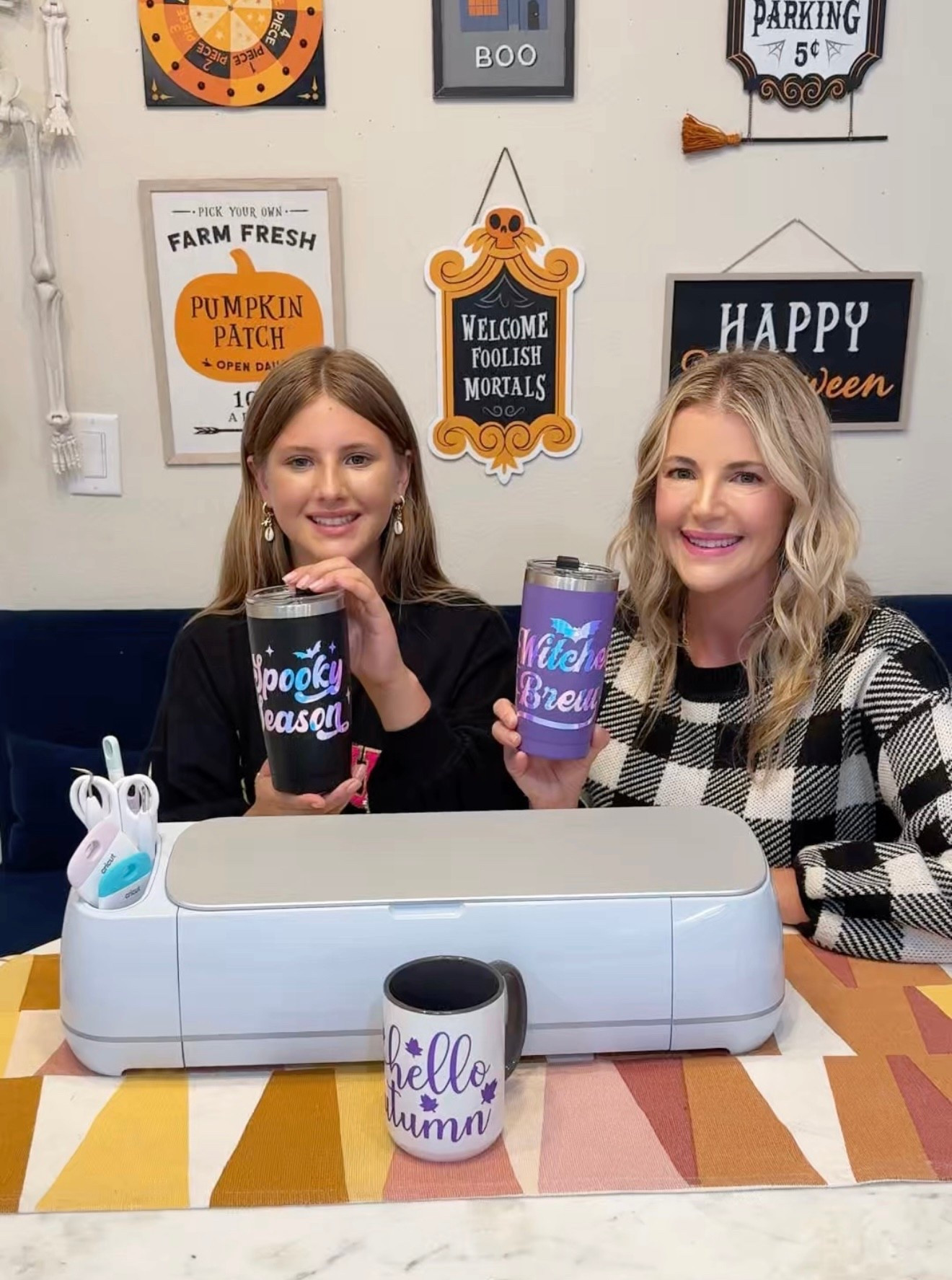 Plan a fall-themed family crafting night! 🎃 #ad These fall mugs turned out SO CUTE! 👻 We had a blast making them using Cricut Maker 3!

We picked our favorite designs in Cricut Design Space and then started crafting. Cricut projects are doable for any skill level and so fun to bond with my family.

🛍️ Everything I used is linked in my bio! #cricutmade


#LTKmomlife #LTKGiftGuide #LTKHoliday