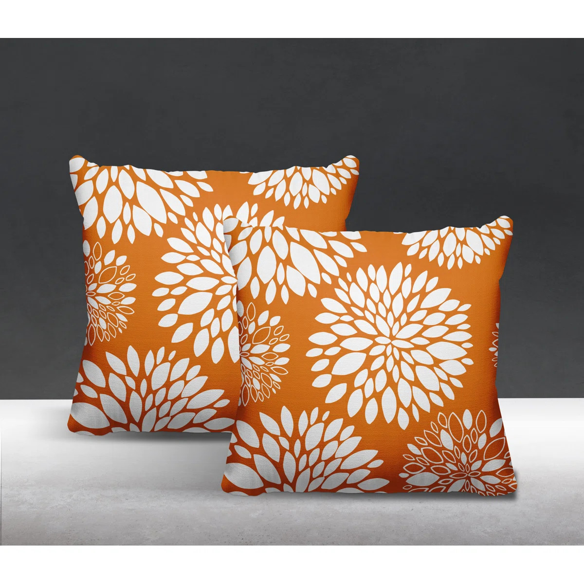Fiesta Floral Indoor/Outdoor Square Pillow (Set of 2) | Wayfair North America