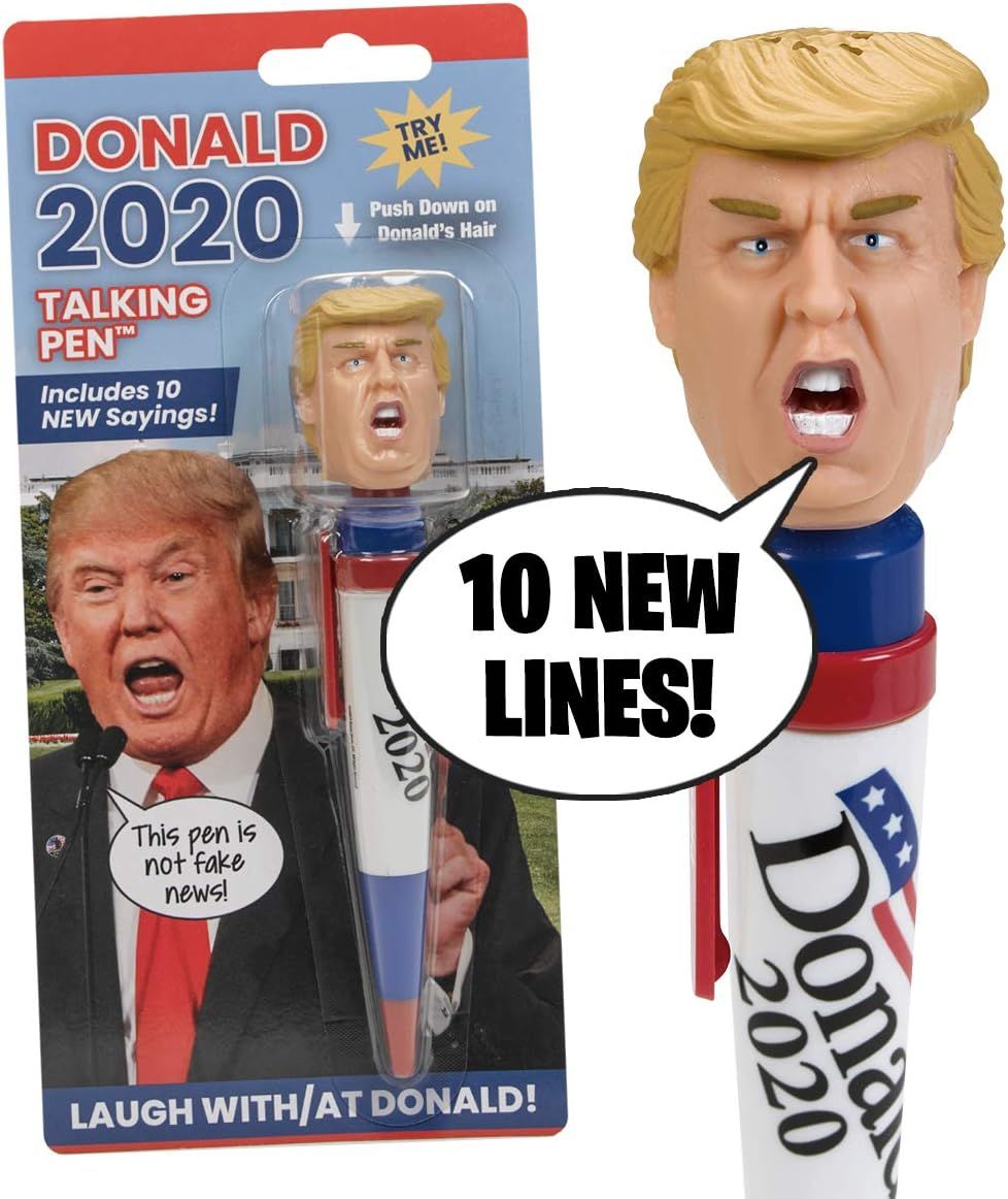New Donald Trump 2020 Talking Pen, 10 New President Trump Sayings, Trump's Real Voice, Just Click... | Amazon (US)