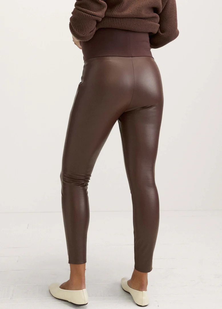 The Vegan Stretch Leather Legging | Hatch Collection
