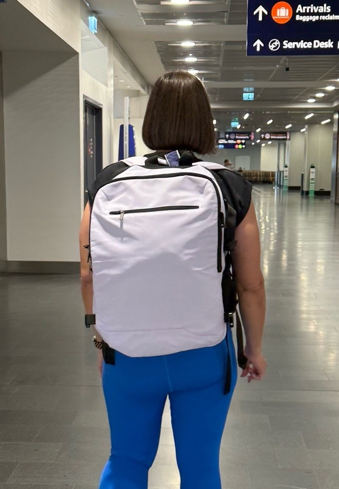 This 40L travel backpack ended up being one of my favorite travel finds. It fits way more than it looks, has a laptop sleeve, slides onto a suitcase handle, and kept me organized through airport days without feeling bulky. It served as my carry-on item and held almost my entire wardrobe for 12 days of travel! If you’re tired of overpacking into tiny personal-item bags, this one is worth a look. #affiliate

#LTKSaleAlert #LTKSeasonal #LTKTravel
