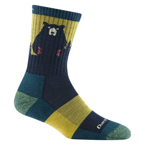 Darn Tough Women's Bear Town Micro Crew Lightweight with Cushion Sock (Style 1970) - Dark Teal, Large | Amazon (US)