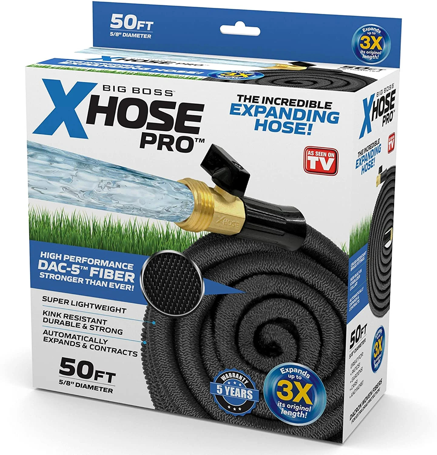 Xhose Pro Expandable Garden Hose -Heavy Duty & Flexible Lightweight Water Hose - 50 ft. | Walmart (US)