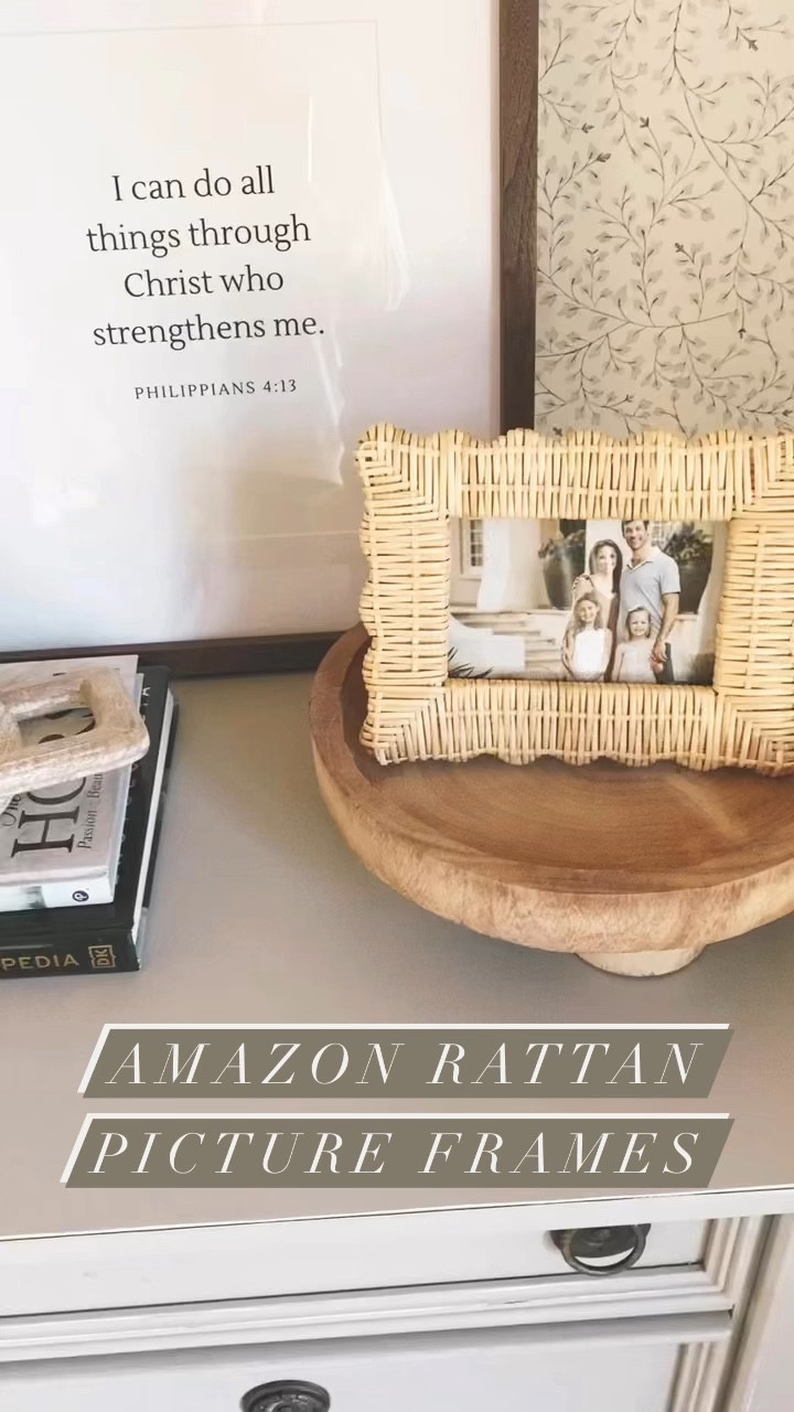 Amazon rattan frames, picture frames, nightstand decor, nightstand styling, how to style your nightstand, Amazon home decor 

#LTKStyleTip #LTKHome #LTKSaleAlert