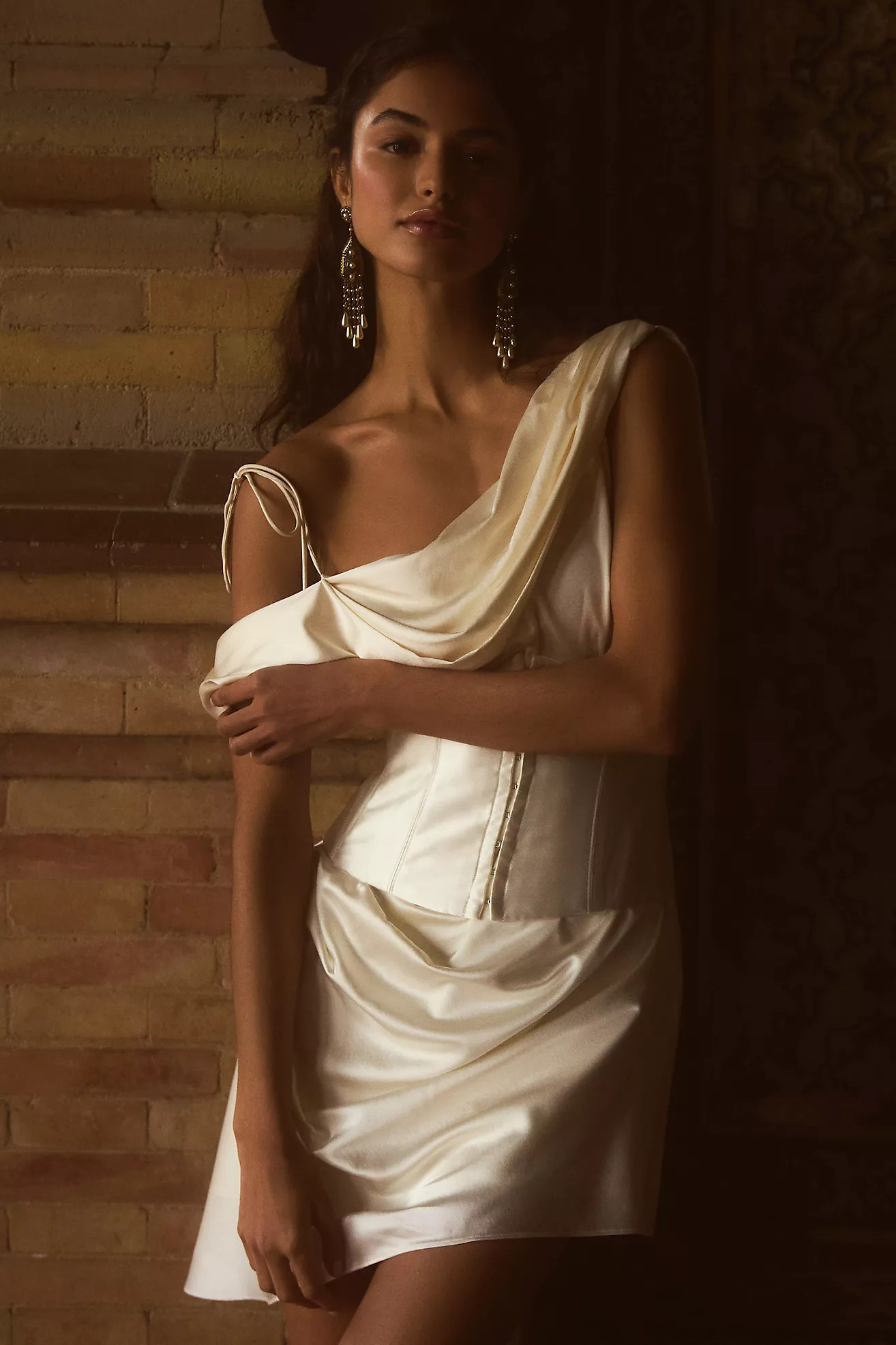 De La Vali Brulee Off-The-Shoulder Mini Dress | Anthropologie (US)