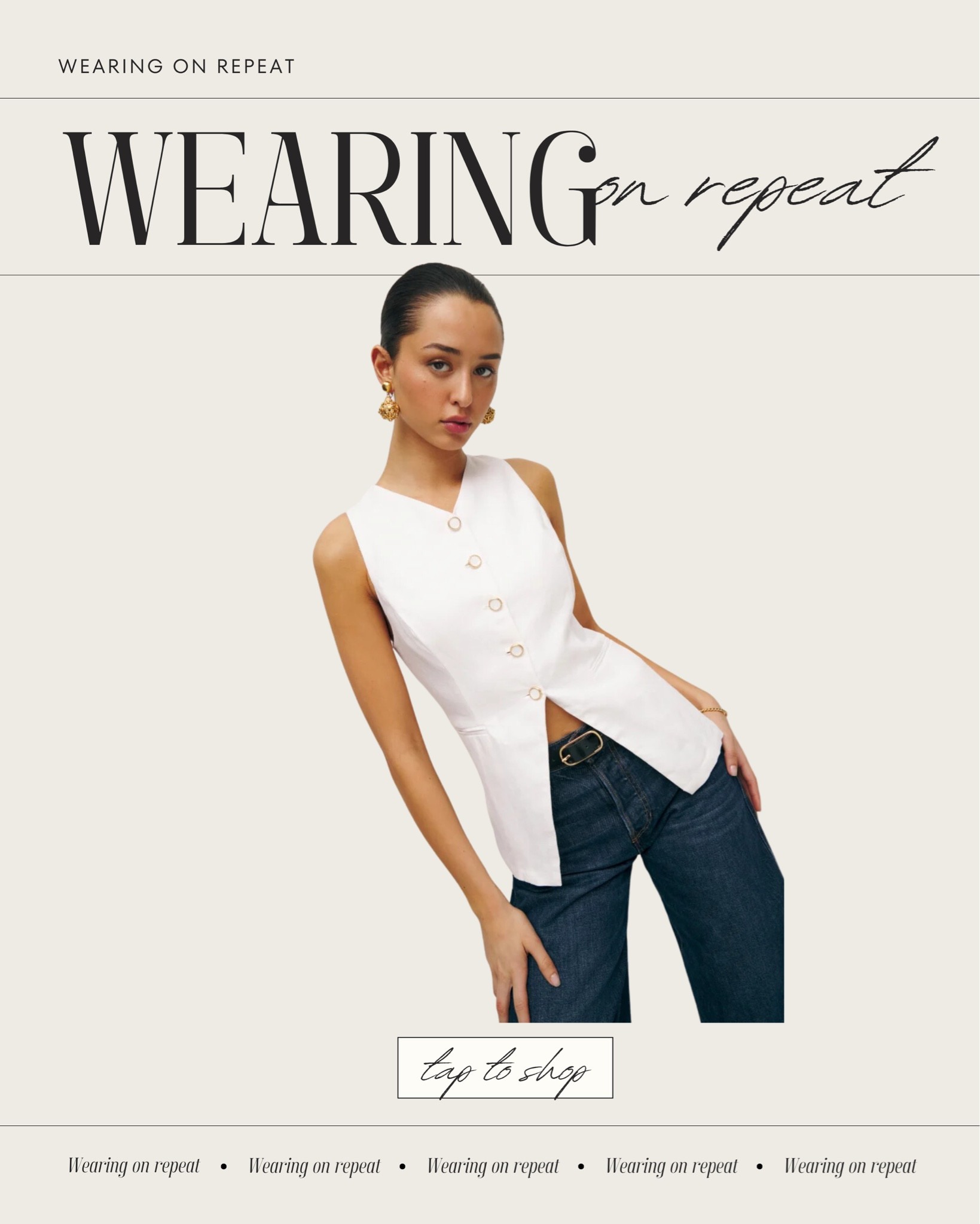 I will be wearing this cute linen vest from reformation all summer long. 

#LTKStyleTip #LTKOver40 #LTKSeasonal