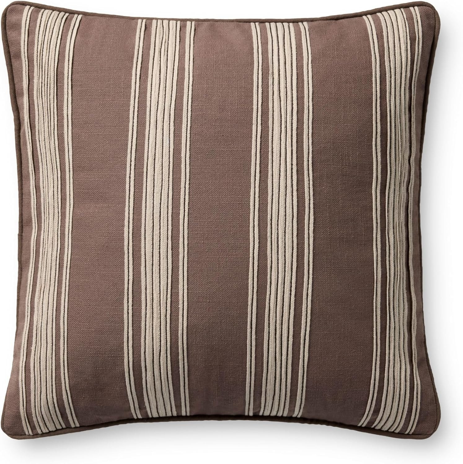 Loloi Chris Loves Julia Verona Collection PCJ0033 Brown 18'' x 18'' Cover Only Pillow | Amazon (US)
