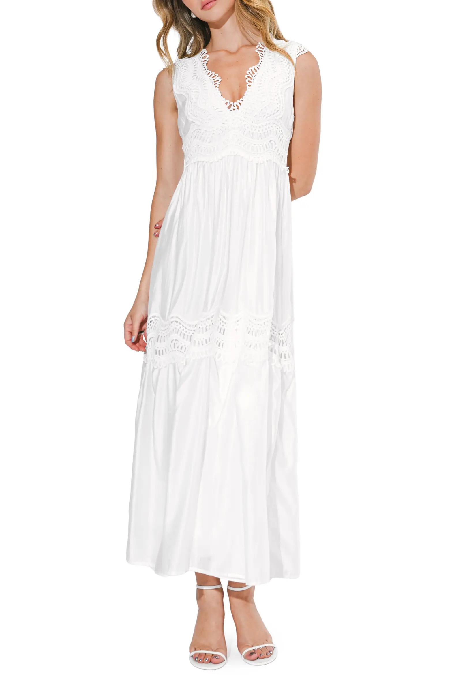 Adelyn Rae Lace Inset Maxi Dress | Nordstrom | Nordstrom