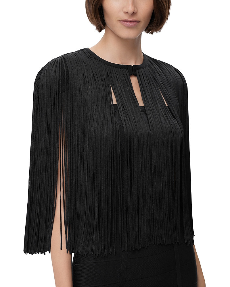 Herve Leger Fringe Cape | Bloomingdale's (US)