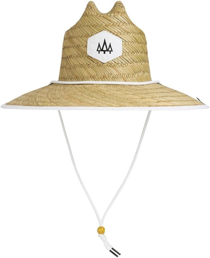 Hemlock Hat The Pearl White Straw Hat with Adjustable Drawstring - One Size Fits Most | Amazon (US)