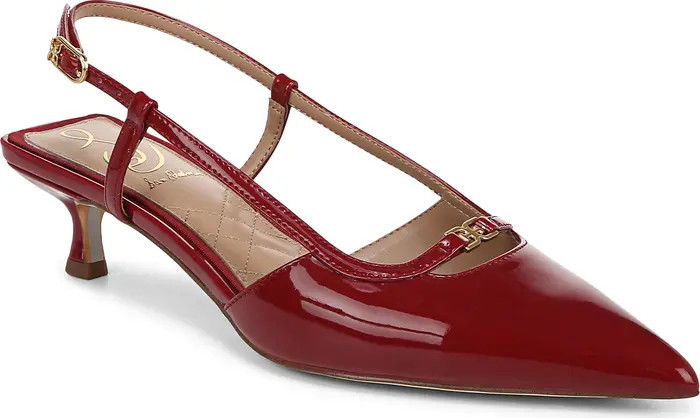 Toni Slingback Pointed Toe Kitten Heel Pump (Women) | Nordstrom