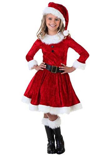 Fun Costumes Girl Mrs. Claus Costume Christmas Dress and Hat - Red, Small | Amazon (US)