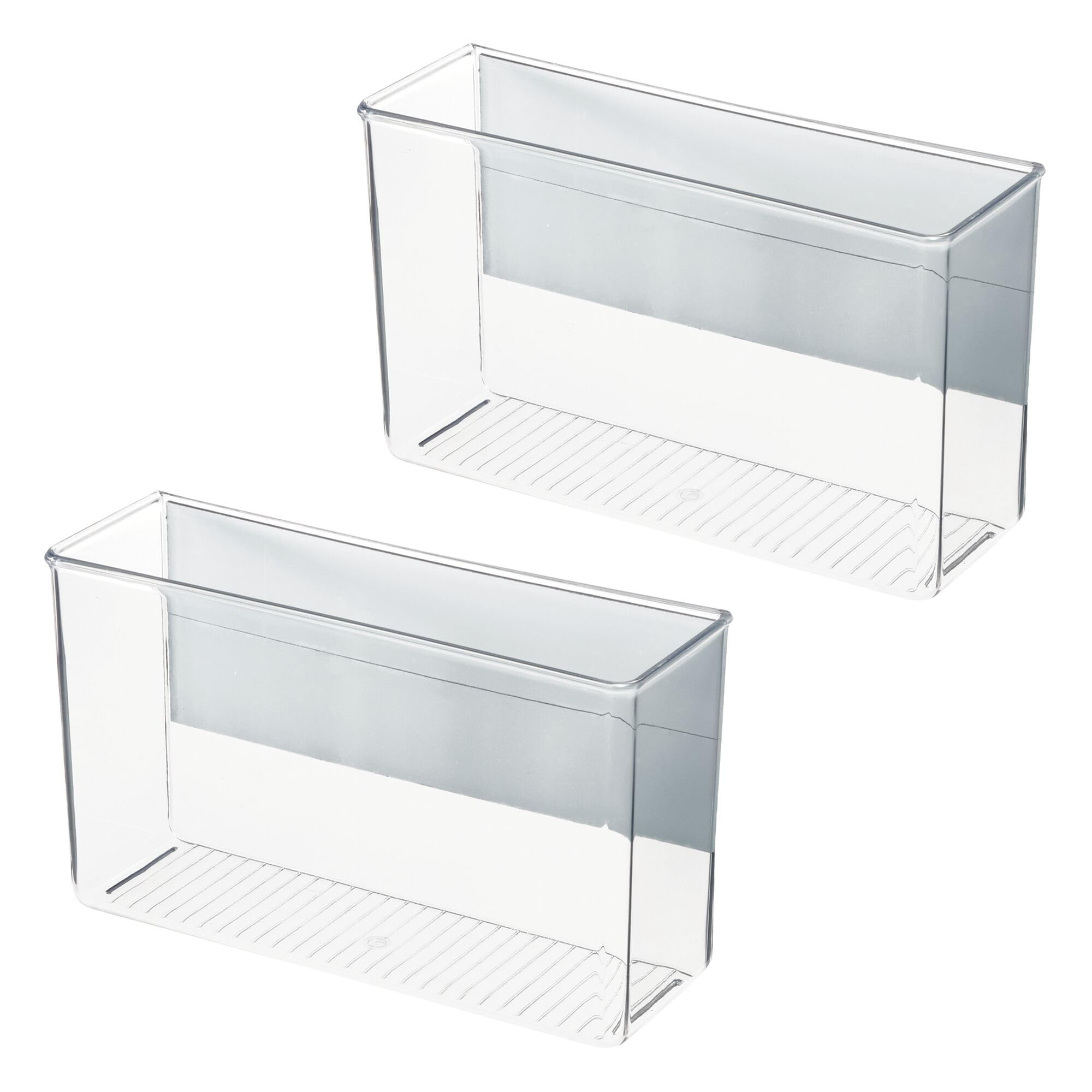iDesign Magnetic Organizer Bins for Laundry Room Storage - Set of 2 - Clear | Amazon (US)