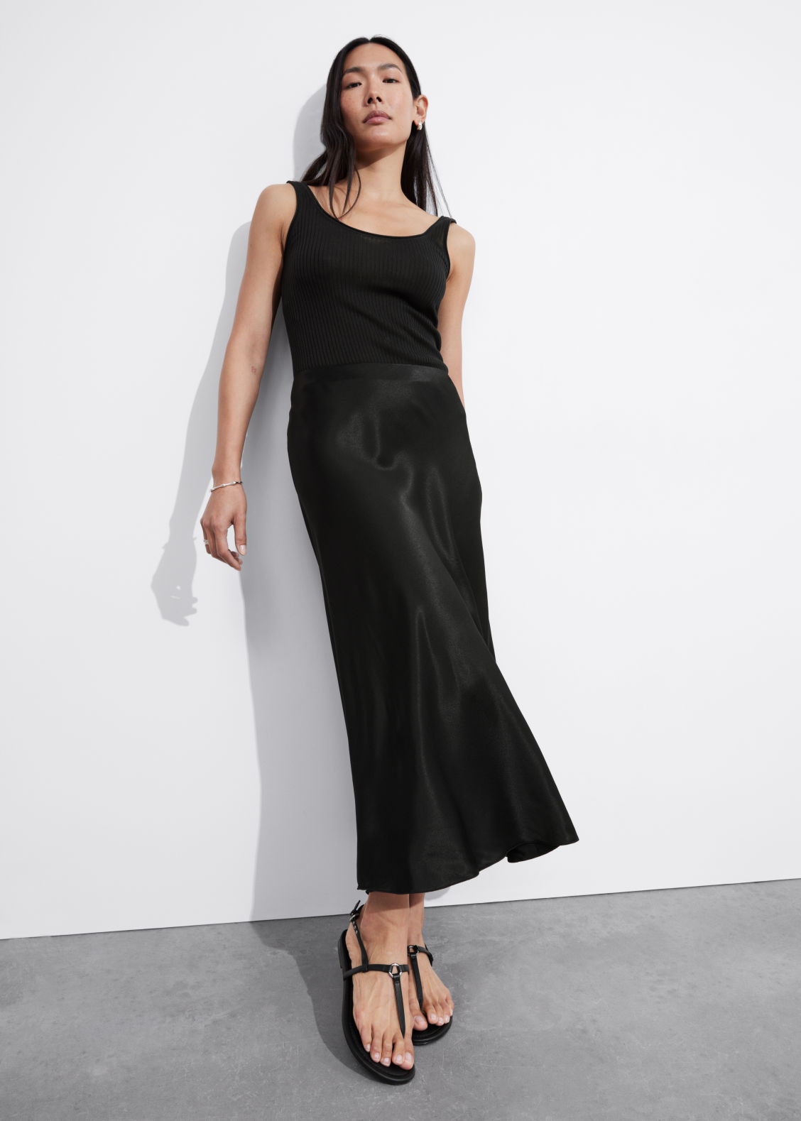 Satin Midi Skirt | & Other Stories (EU + UK)