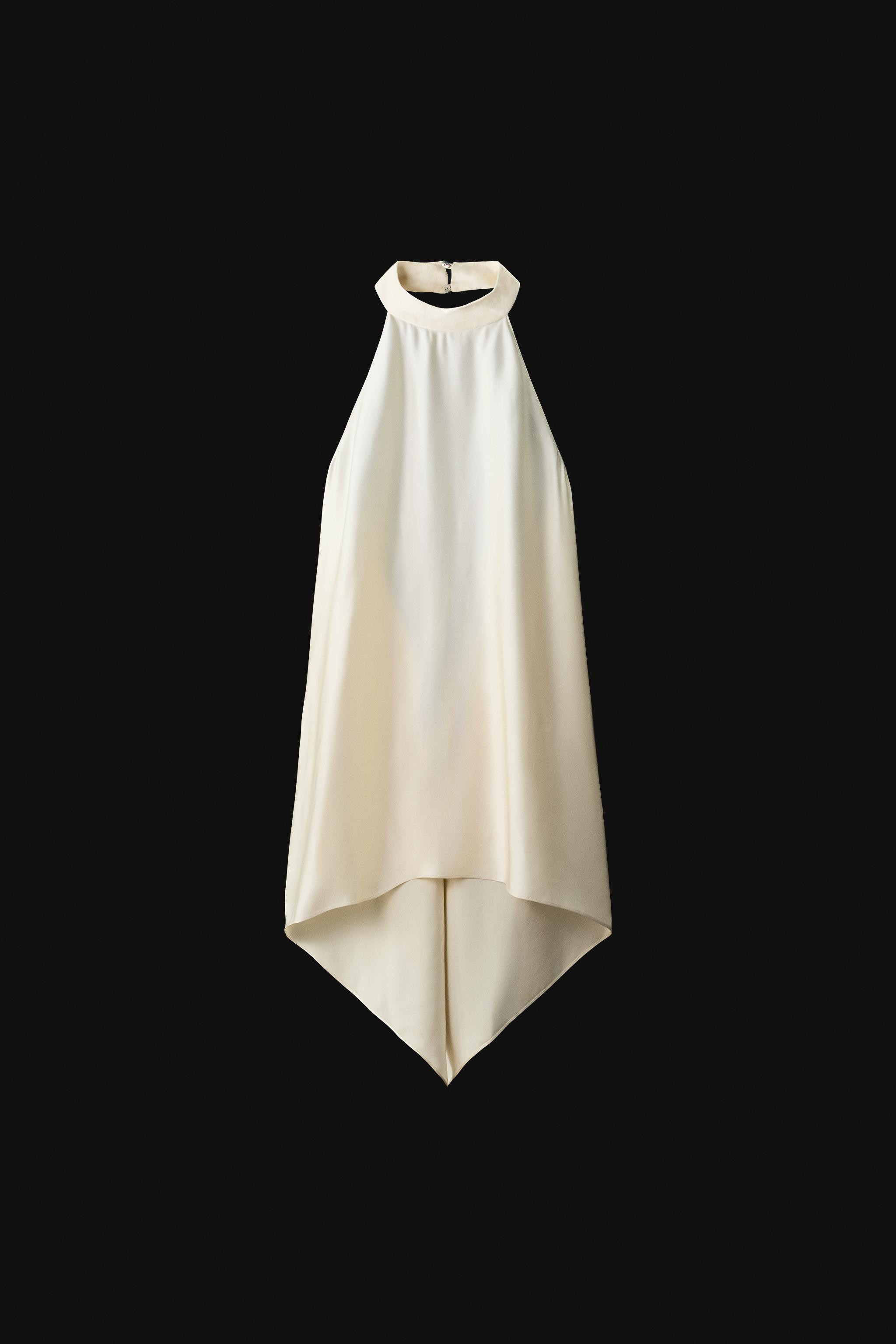 ZW COLLECTION HALTER TOP WITH OPEN BACK | Zara UK