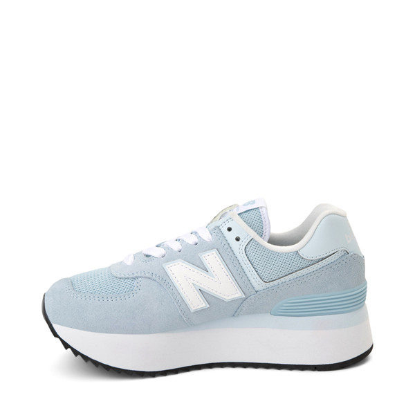 Womens New Balance 574+ Athletic Shoe - Light Chrome Blue | Journeys