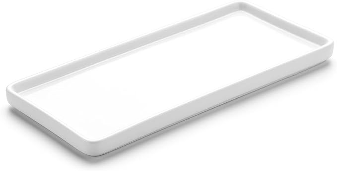Gurygo 8" Bathroom Tray for Counter, Ceramic Vanity Tray for Bathroom, Small Rectangle Ceramic Tr... | Amazon (US)