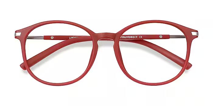 Lindsey Oval Burgundy Glasses for Women | Eyebuydirect | EyeBuyDirect.com