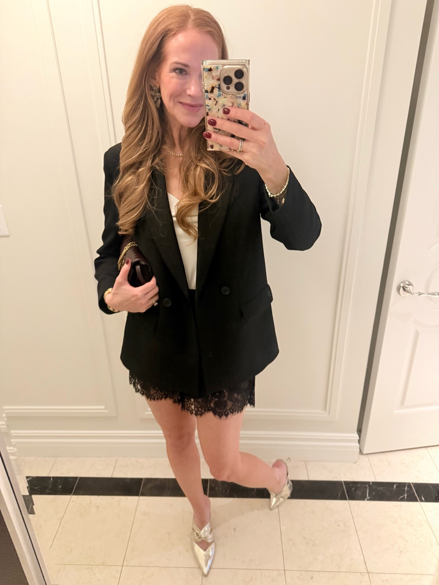 My nighttime formula for Vegas work trips are lace shorts and a blazer. It’s a perfect mix of fun while keeping it professional. ￼

#LTKootd #LTKTravel #LTKWorkwear