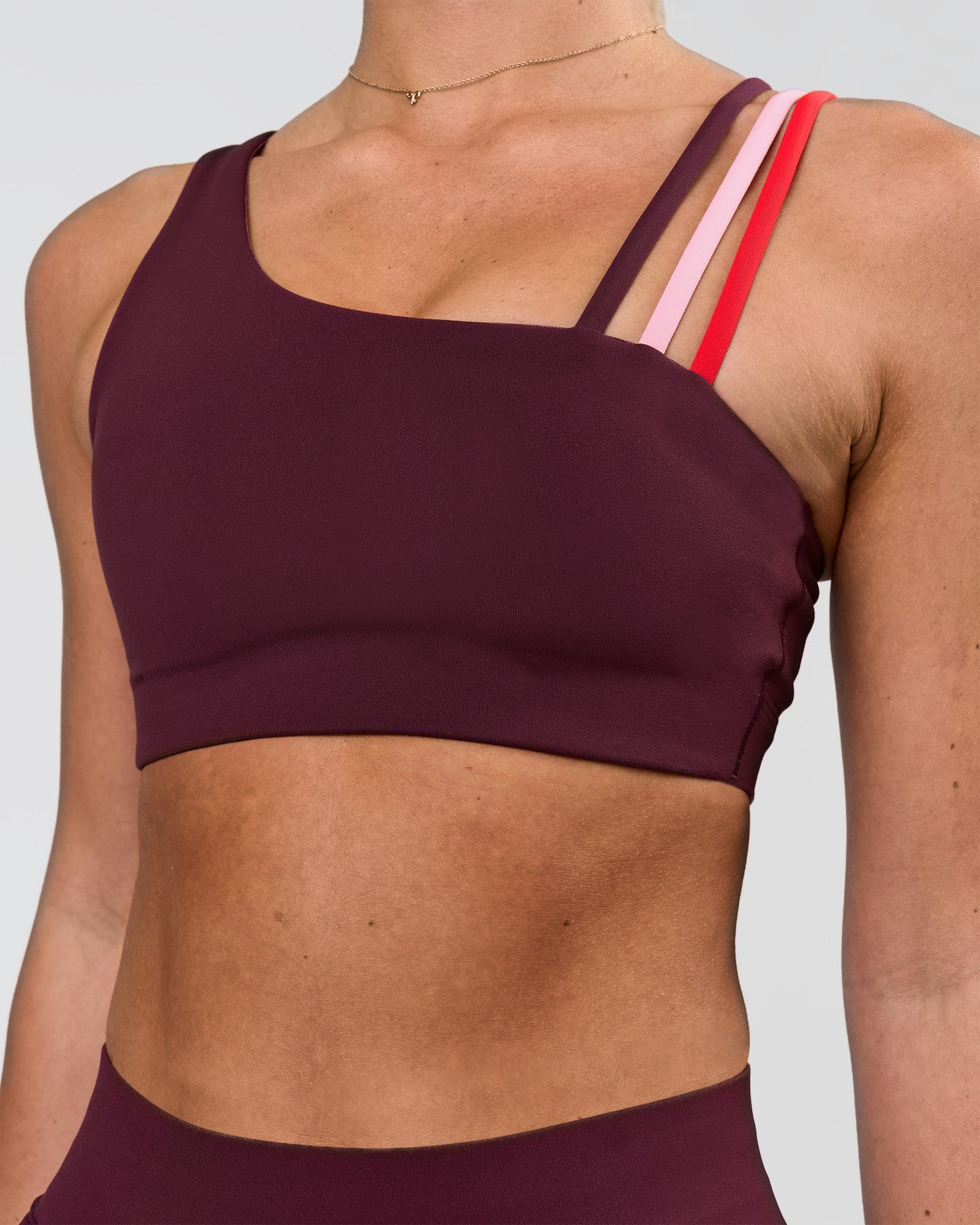 Galvanise Sports Bra 2.0 - Cherry Lacquer-Multi | LSKD | LSKD