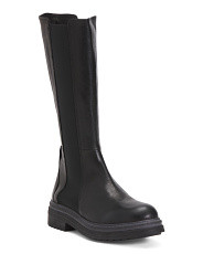 Made In Italy Leather Chelsea High Shaft Boots | Knee High Boots | T.J.Maxx | TJ Maxx
