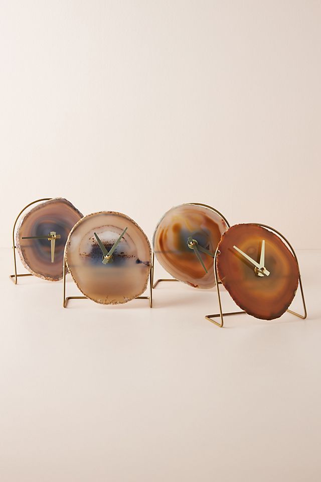 Agate Desk Clock | Anthropologie (US)