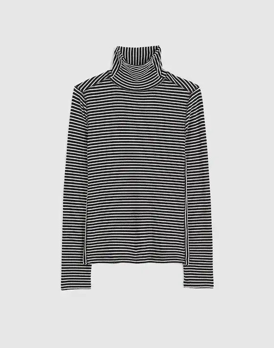 Ribbed Turtleneck Long-Sleeve Tee | Madewell