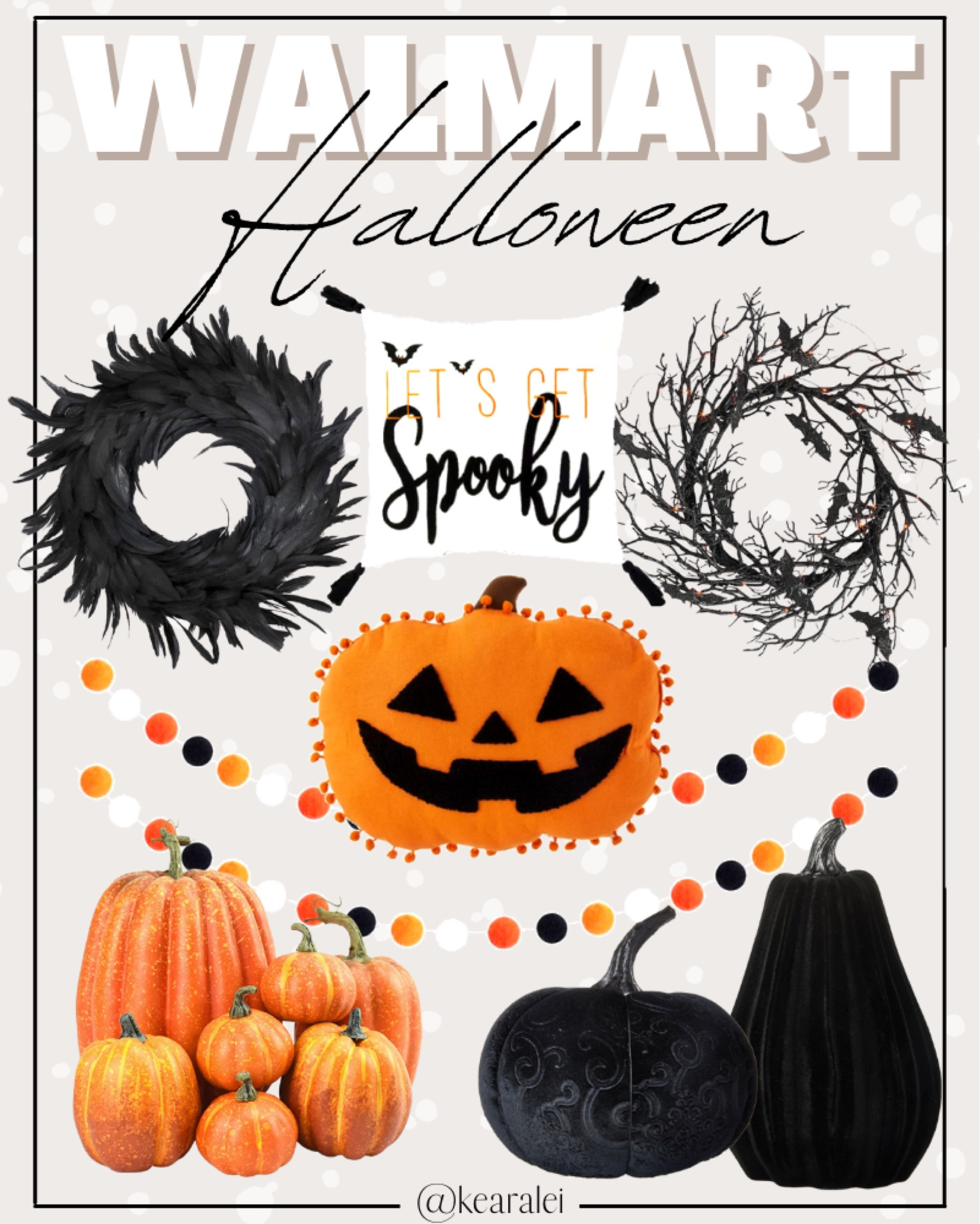 Halloween decor Walmart black decorations wall art garlands Pom poms candles candle sticks floral stems arrangement Halloween fall wreaths witch bats wall decals black velvet pumpkins throw pillows cases pillow spooky hocus pocus skulls skull Frankenstein witches || #halloween #decor #decorations #Amazon #black #witch #skulls #skull #bats #founditonamazon #amazonfinds #candles #pillows #hocuspocus

#LTKsalealert #LTKSeasonal #LTKhome