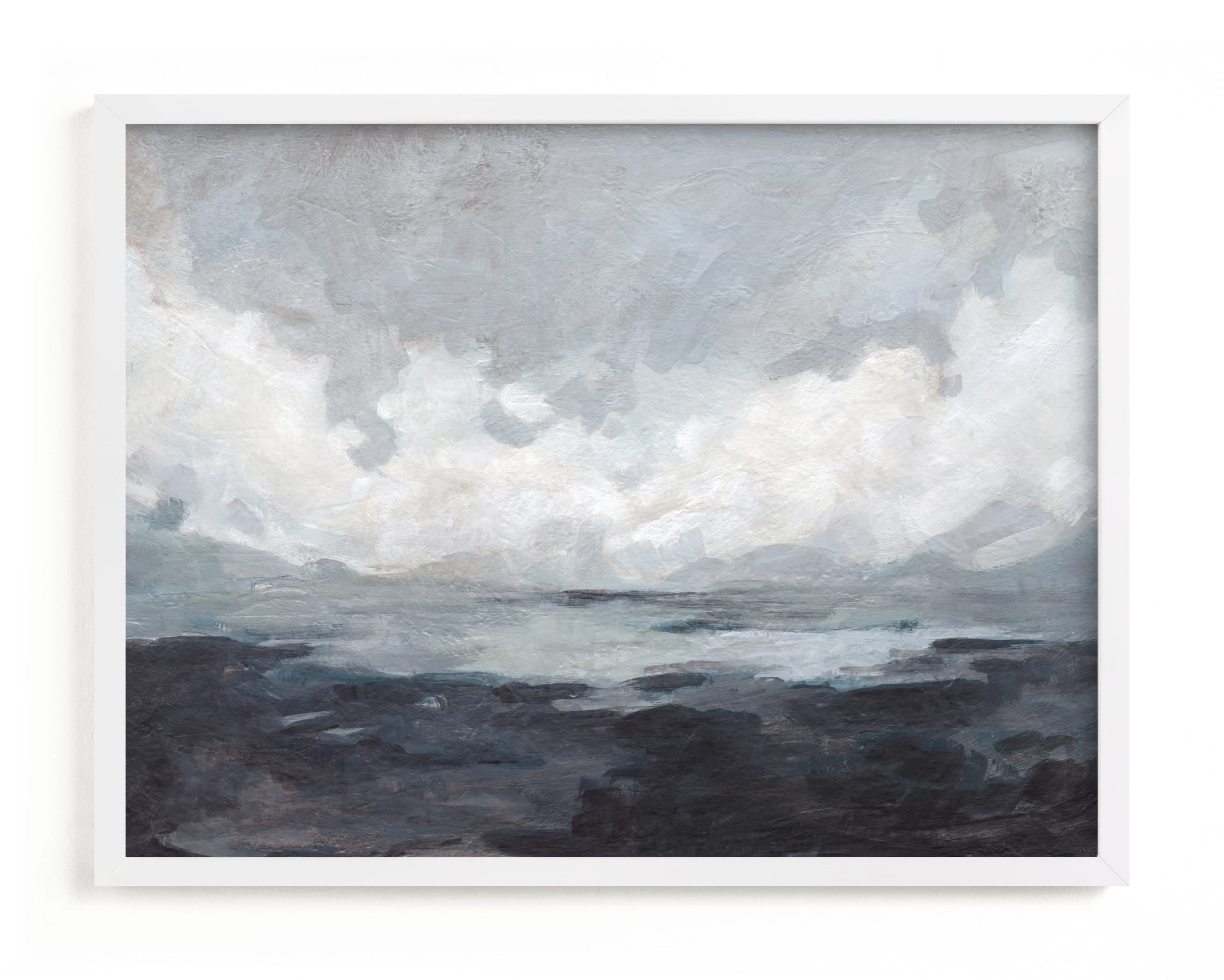 "Winter Bluff" - Painting Limited Edition Art Print by Lorent and Leif. | Minted