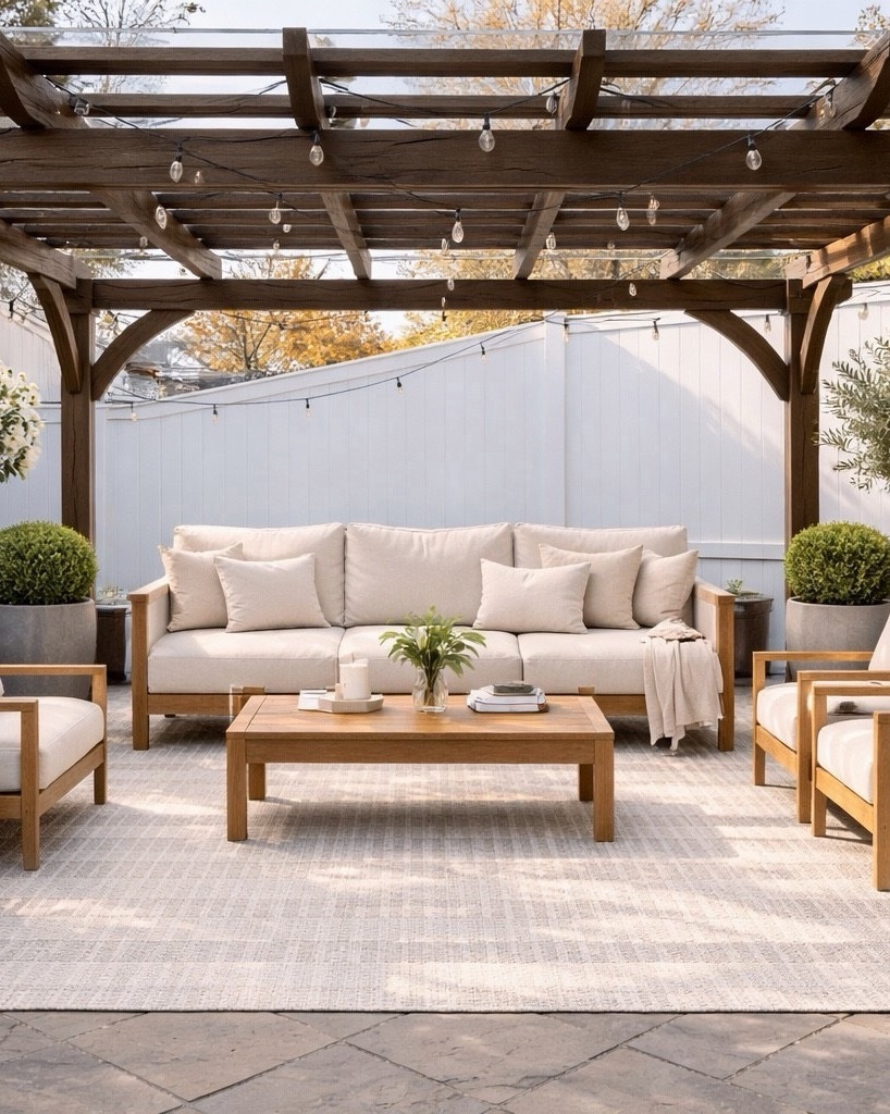 From rendering… to real life 🤍✨
I’ve been dreaming about this space for weeks…and I can’t believe it’s finally complete. 

Did I bring it to life? 😍

#outdoorpatioreveal #outdoorseating #outdoorpatio

#LTKHome #LTKSaleAlert