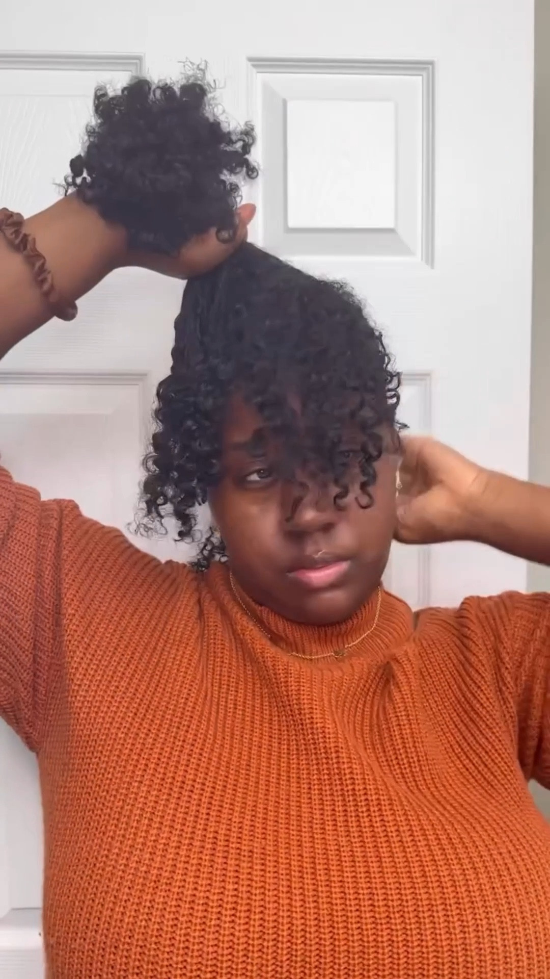 When the look you envisioned doesn’t turn out right, you improvise 😍🫶🏾⭐️🙌🏾

#naturalhair #hairstyles #holidayhair #naturalhairstyles #postpartum #hairloss