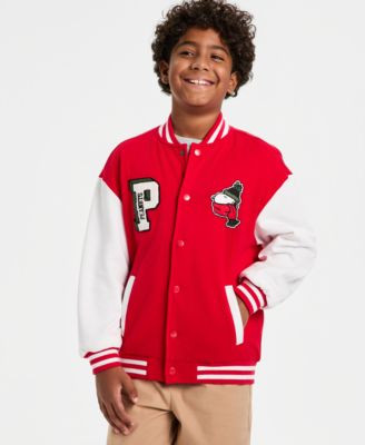 Little & Big Boys Snoopy Varsity Jacket | Macy's