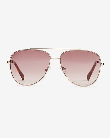Tinted Aviator Sunglasses | Express