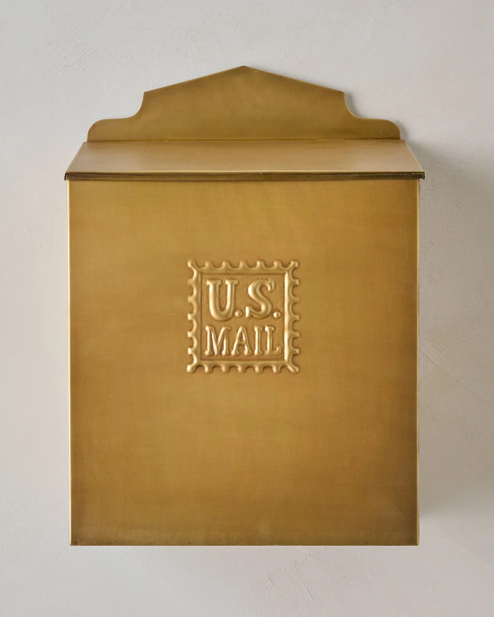 Antique Inspired Brass Mail Box | Magnolia