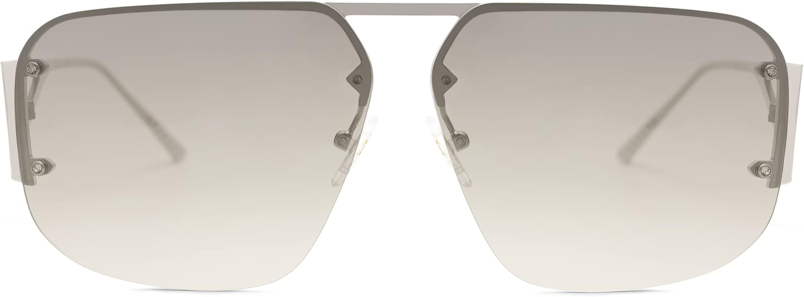 SOJOS Trendy Aviator Sunglasses Mens Womens Retro Metal Rimless Frame Shades Lentes De Sol Para M... | Amazon (US)