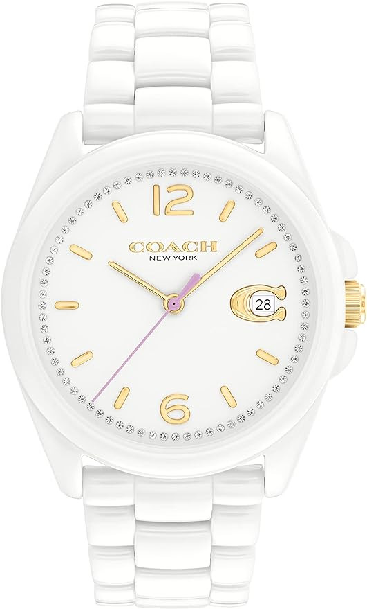 Coach Greyson Women's Ceramic Watches | Enhancing Elegance for Every Event | Water Resistant | Amazon (US)