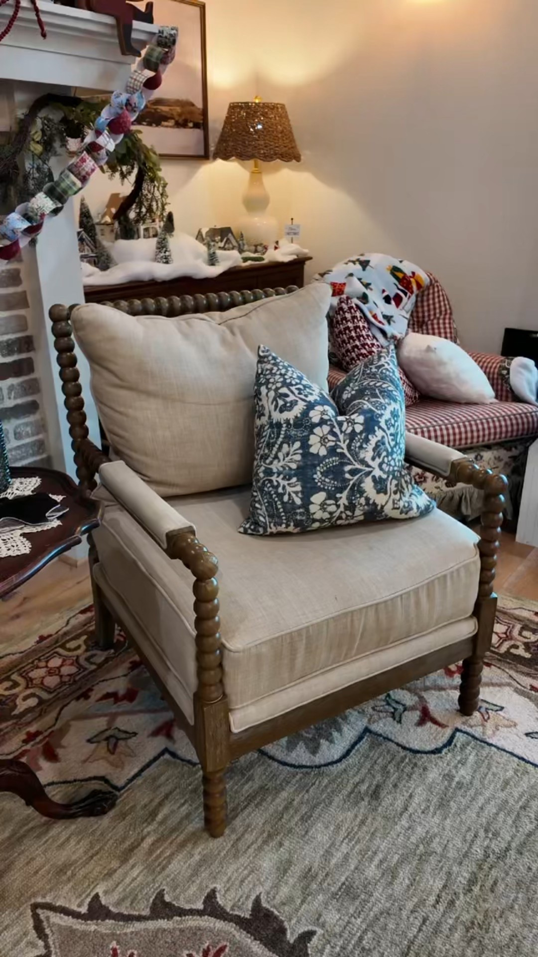 Bring instant charm and style to any room with this gorgeous Wayfair accent chair. The bold spindle frame, delicate beaded detailing, and soft linen-like cushions create the perfect blend of cozy and chic. If you love transitional home décor, this chair adds romance, warmth, and effortless style to your living room, family room, or den.

Shop the look and elevate your space with furniture that’s both beautiful and comfortable. ✨

#wayfairfinds #accentchair #homedecorideas #interiordesigninspiration #transitionaldecor #cozystyle #wayfairhome #chairmakeover #homestyling #decorinspo

#LTKGiftGuide #LTKHome #LTKSaleAlert