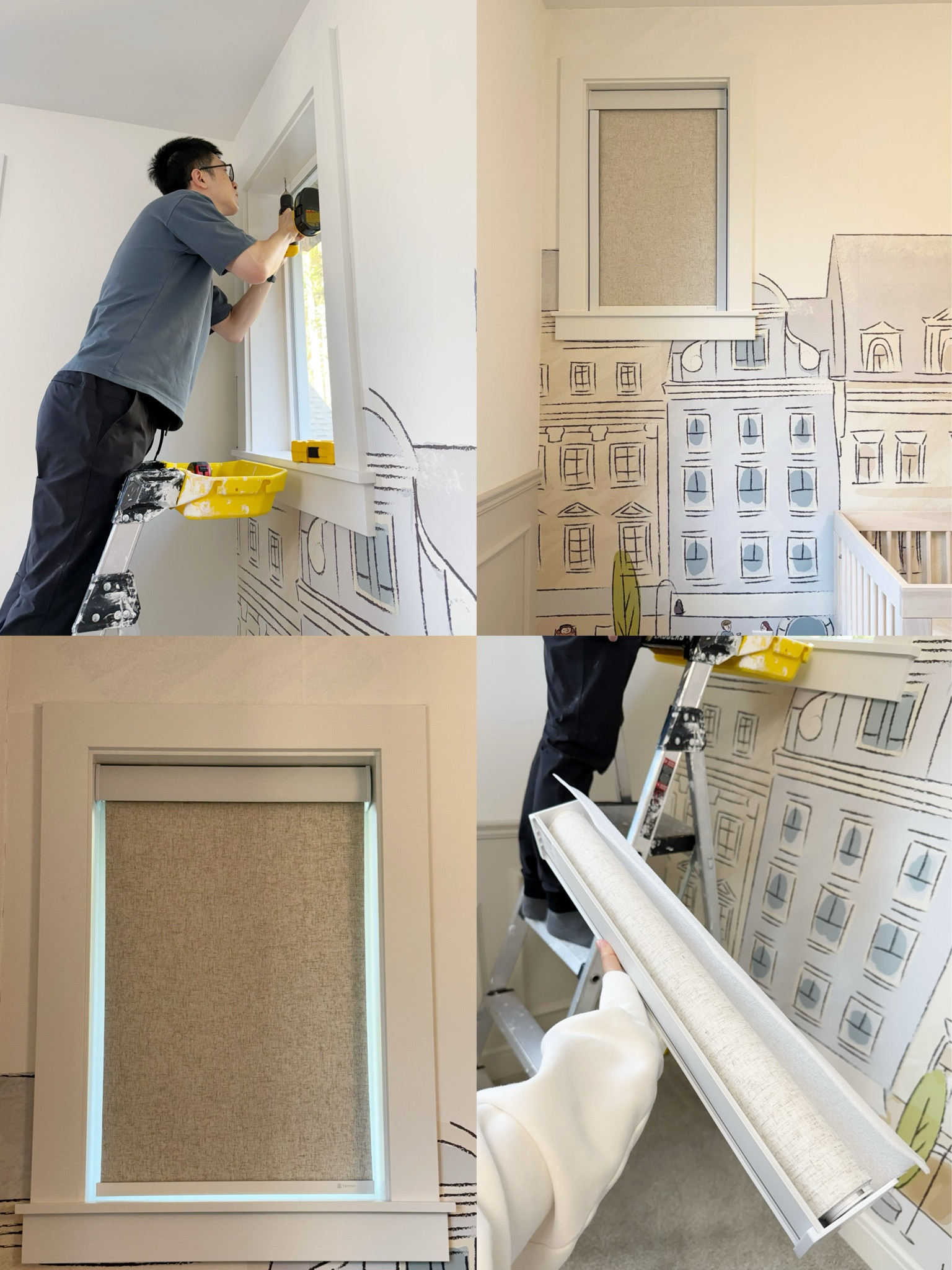 Amazon Motorized Blinds DIY installation : customized size for our nursery picture window & light blocker track

#LTKHome