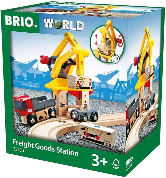 BRIO World - 33280 Freight Goods Station | Versatile Toy Train Set for Kids | Interactive Play | ... | Amazon (US)